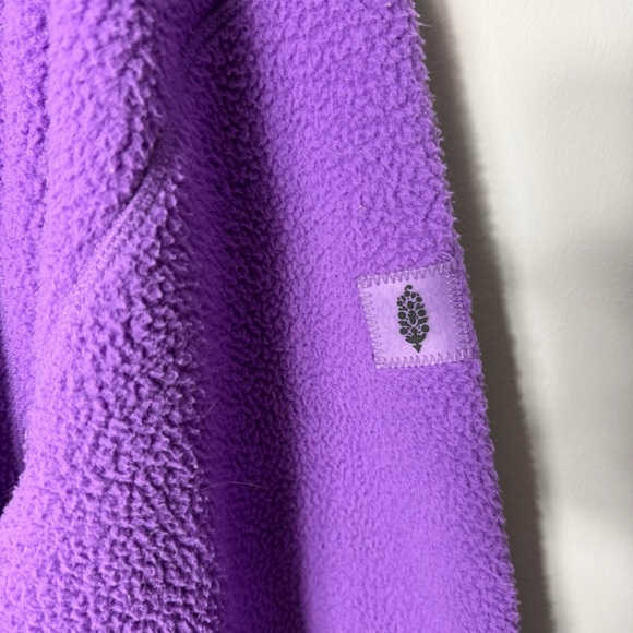 Free People FP Movement Hit the Slopes Fleece Quarter Zip Pullover Jacket XL *A - Picture 5 of 10